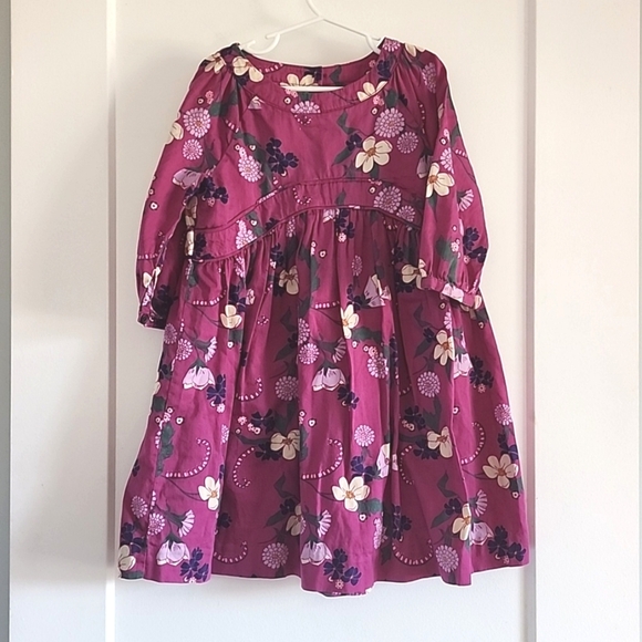 Tea Collection floral purple dress size 6 - Picture 1 of 5